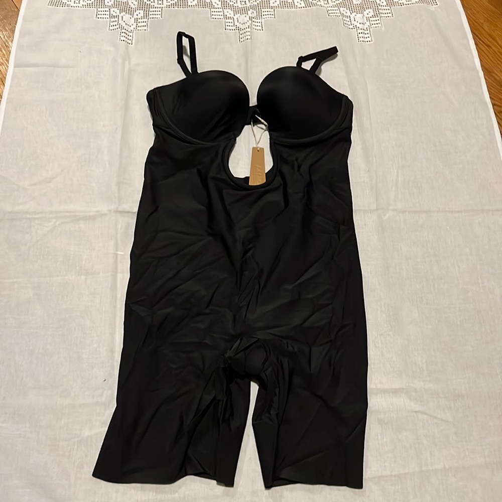 SKIMS Black Sculpting Bodysuit with Built-In Cups
